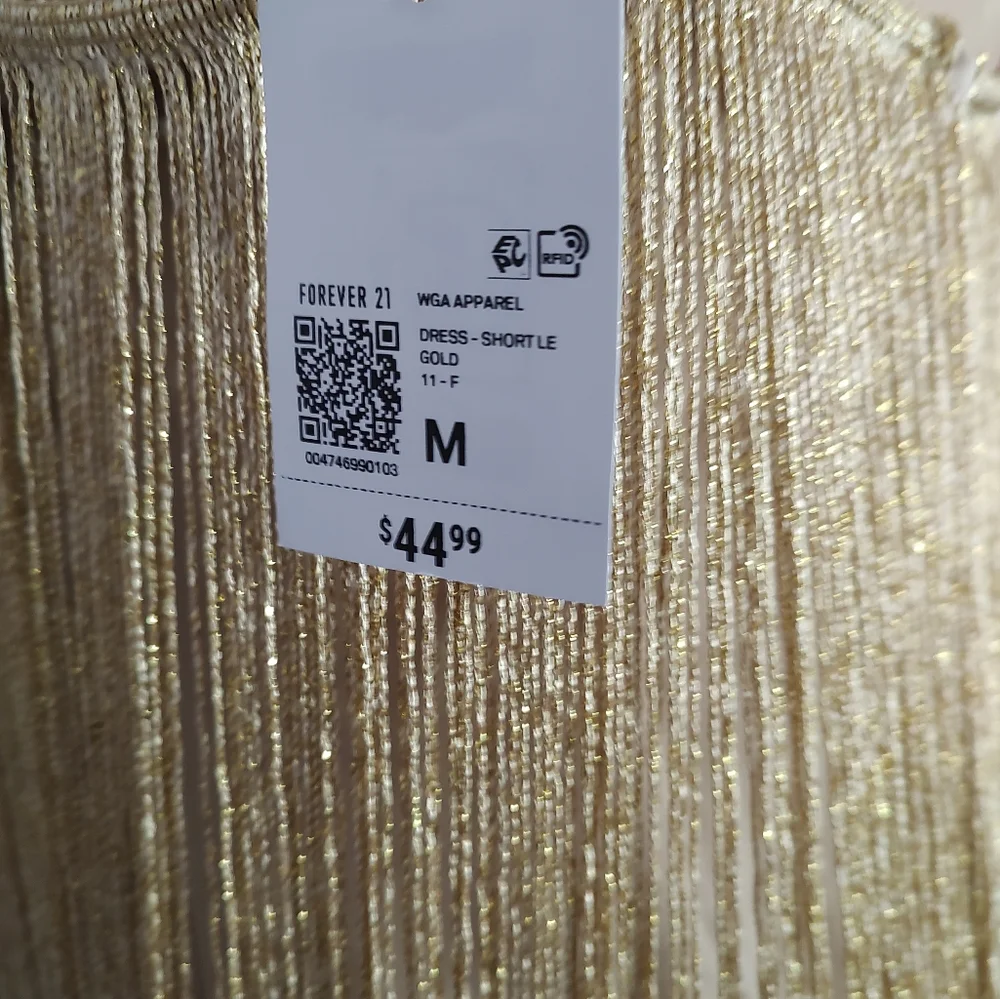 Forever 21 Gold Fringe Dress - Picture 7 of 8